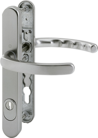 1500/3359ZA/3357N Garnitur/ES1/F9 Alu Stahl/8 mm/Profilzylinder 92mm/57-62 mm/HOPPE-Logo/ZA5 Produktbild