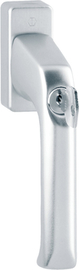 013S/U34 F1 Alu natur/N10A, mit Arretierung, alusilber/7mm/32mm vorst./Druckzyl. 2W153/SKG** + HOPPE Logo/ohne Schrauben Produktbild