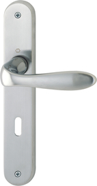 M1535/265 Garnitur HOPPE-Schnellstift/F45-R verchromt/satiniert verchromt - Resista®/8mm//Ovalbart 72mm/Türdicke 32-48mm Produktbild
