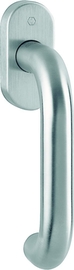 E038/US956 /F69-S Edelstahl matt - SecuSan (nur für Innenbereich geeignet)/N10A, mit Arretierung/7mm/32-42mm vorst./HOPPE-Logo/90°/M 5x45mm + M5x50mm Produktbild