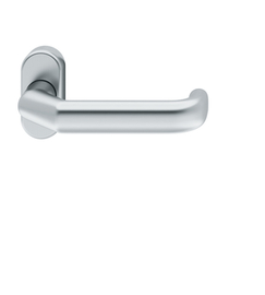 FS-RT-Drücker Standflügel 9mm ovale Rosette unsichtbare Bef. Edelstahl fein matt Produktbild