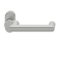 RT-Drückerlochteil 8mm Hochh. ovale Rosette unsichtbare Bef. Aluminium naturfarbig Produktbild