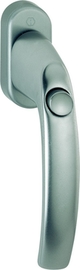 0530SV/U26 F9 Alu Stahl / N10A, mit Arretierung, stahlgrau / 7 mm / 37 mm vorst. / HOPPE-Logo / 90° / ohne Schrauben Produktbild
