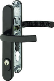 1540/3359ZA/3357N Garnitur / F8707 (8077) dunkelbraun / ES1 / 8 mm / Profilzylinder 92 mm / 67-72 mm / HOPPE-Logo Produktbild