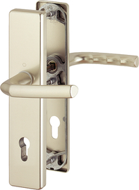 1117/2221A/2440 /ES0 (SK1)/10mm/Profilzylinder 92mm/Türdicke 67-72mm/F2 Alu Neusilber/ Produktbild