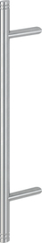 E5012D F69 Edelstahl matt/Länge 800mm/Stichmaß 560mm/2 Stützen/beidseits 2 Rillen/BS-1102 (einseits an Kunststoff-/Alumi Produktbild