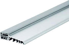 Schwelle 40TB mit Deckel geriffelt grau 6m Produktbild