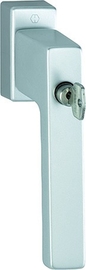 0737SVS/U947 /F1 Alu natur/N10A, mit Arretierung, alusilber/7mm/37mm vorst./Drehzyl. 2W153/HOPPE-Logo/90°/M5x45mm mit kurzem Zapfen Produktbild