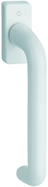 PSK-037/U11 F9016 verkehrsweiß/N10A, mit Arrettierung, weiß/7mm/35mm vorst.//M5x40mm, Ansatzspitze/Rastung 90° Produktbild