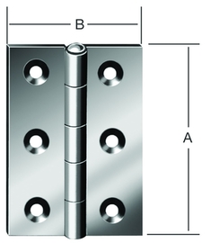 Scharnier halbbreit 50x39 mm vz Produktbild