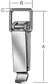 Kistenverschluss 109x36x12 mm vz Produktbild