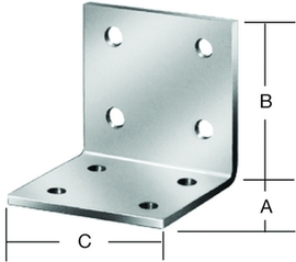 Winkelverbinder 50x50x40 mm vz Produktbild