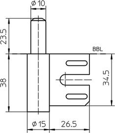 Variant Rahmenteil V 8100 vni VE=200 Produktbild