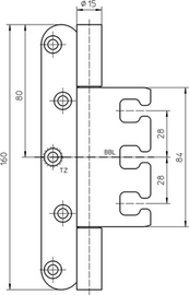 VARIANT VX 7939/160 Planum Edelstahl matt gebürstet à 2 Stück verpackt Produktbild