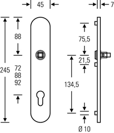 Langschildpaar ASL 1418 8/R WC 8/78 F1 Produktbild