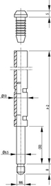 TR.-ROHR-GLEITST., A=2500 MM, M6 Produktbild