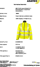Warnschutz-Softshelljacke Größe M PREVENT  gelb 96 % PES / 4 % EL Produktbild
