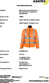 Warnschutz-Softshelljacke Größe M PREVENT  orange 96 % PES / 4 % EL Produktbild