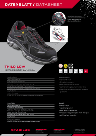 STABILUS Sicherheitsschuh THILO LOW schwarz/rot Produktbild