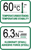 greenteQ PP-Band Vorsicht Glas 50mmx66m Produktbild BIGSKZ L
