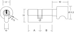 WH Knaufzylinder XR-04/5 N BL 35/K35 vs Produktbild BIGSKZ L
