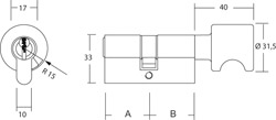 WH Knaufzylinder XR-04/5 N BL 65/K40 vs Produktbild BIGSKZ L