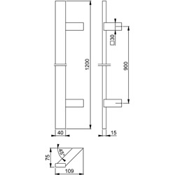 HOPPE Türgriff E5724 Produktbild BIGSKZ L