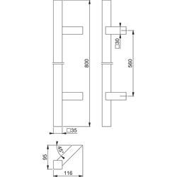 HOPPE Türgriff *E5764* Produktbild BIGSKZ L