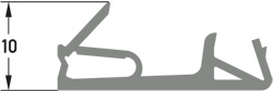 Silikonprofil DS 6988a zinkgrau VE50 Produktbild BIGSKZ L