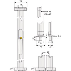 ABUS Fenster-Stangenschloss mit Alarm FOS550A Produktbild BIGSKZ L
