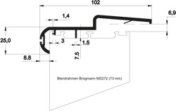 Abrollprofil 102mm Lg. 6,00m Braun, VE: 60m Produktbild BIGSKZ L