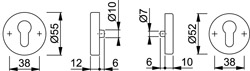 HOPPE Schutzrosettenpaar *E42NSA/42HS * Produktbild BIGSKZ L
