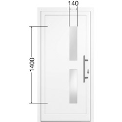Haustürfüllung PREZO BASIC 02 Produktbild BIGSKZ L