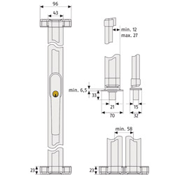 ABUS Fenster-Stangenschloss FOS550 Produktbild BIGSKZ L