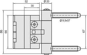 SIMONSWERK Haustürband BAKA 2D 20 FD RZ 57 Produktbild BIGSKZ L