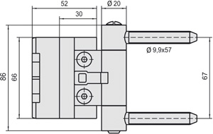 SIMONSWERK Haustürband BAKA 2D 20 FD RZ 57 Produktbild BIGSKZ L