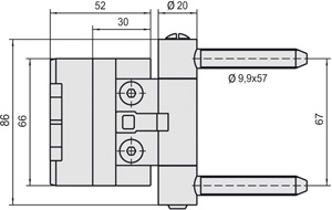 SIMONSWERK Haustürband BAKA 2D 20 FD RZ 57 Produktbild BIGSKZ L