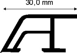 Wetterschenkel 15x30mm Lg. 6,00m Weiß, VE: 60m Produktbild BIGSKZ L