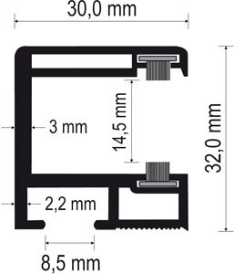 MENKE PVC-Rollladenführung 900/B2 Produktbild BIGSKZ L