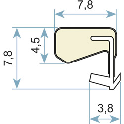 Q-LON Dichtungsprofil QL-3070 braun VE800 Produktbild BIGSKZ L