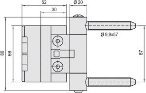 SIMONSWERK Haustürband BAKA 2D 20 RZ 57 Produktbild BIGSKZ L