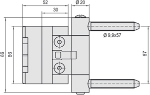 SIMONSWERK Haustürband BAKA 2D 20 RZ 57 Produktbild BIGSKZ L