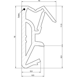 DEVENTER Haustürdichtung DS 112a Produktbild BIGSKZ L