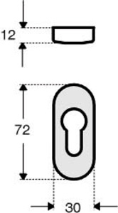 HEWI Schutzrosette außen *316ES* Produktbild BIGSKZ L