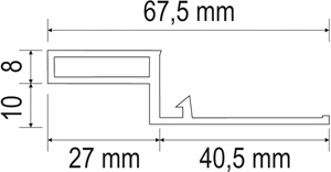 Ausgleichsprofil Lg. 6,00m Weiß, VE: 30m Produktbild BIGSKZ L
