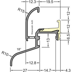 GUTMANN Regenschutzschiene Kocher 29/27 F-TXL Produktbild BIGSKZ L