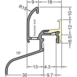 GUTMANN Regenschutzschiene Neckar 22/30 F-TXL Produktbild BIGSKZ L