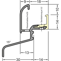 GUTMANN Regenschutzschiene Werra 22/30 TXL Produktbild BIGSKZ L
