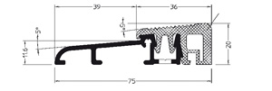 Bodenschwelle Weser 75-TI Produktbild BIGSKZ L