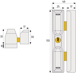 ABUS Dachfensterschloss DF88 Produktbild BIGSKZ L